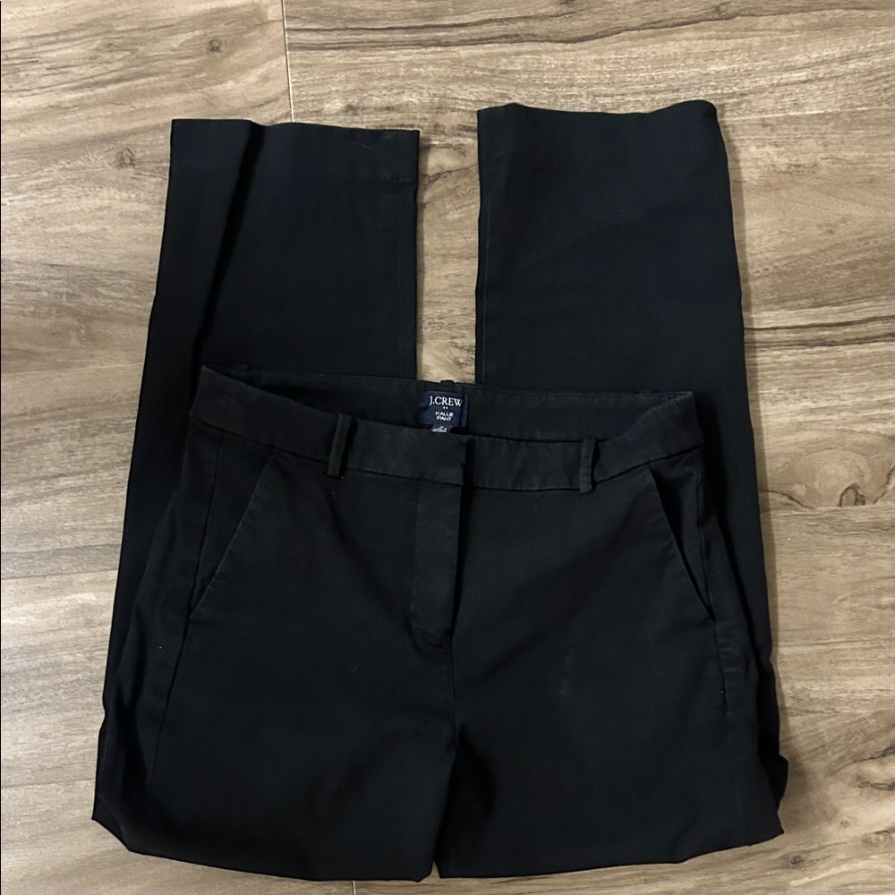 J. Crew black Kallie Pants straight-leg trousers